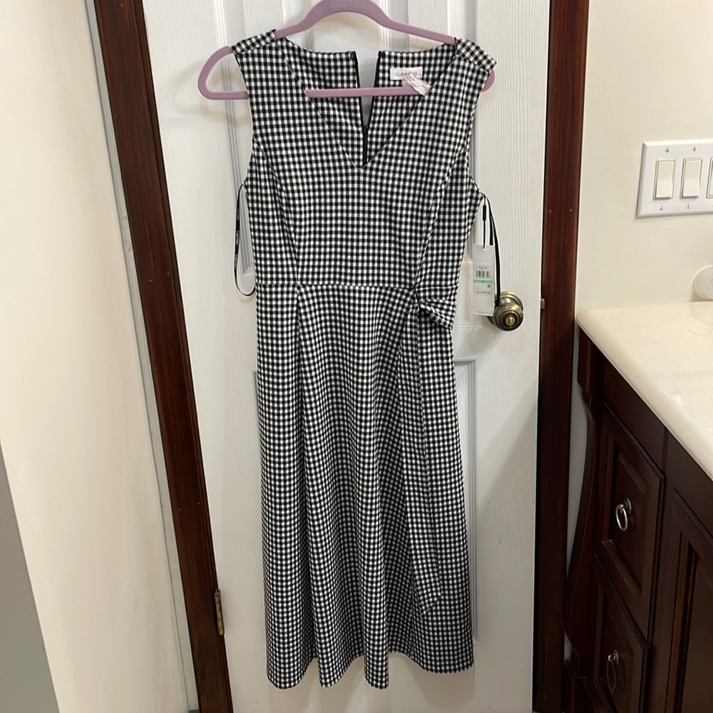 NWT Calvein Klein Gingham Dress